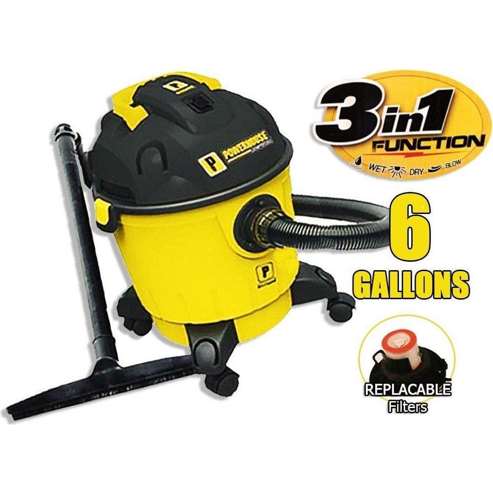Powerhouse PH08-6 GAL Wet & Dry Vacuum Cleaner - Goldpeak Tools PH Powerhouse Powerhouse PH08-6 GAL Wet & Dry Vacuum Cleaner - Goldpeak Tools PH Powerhouse